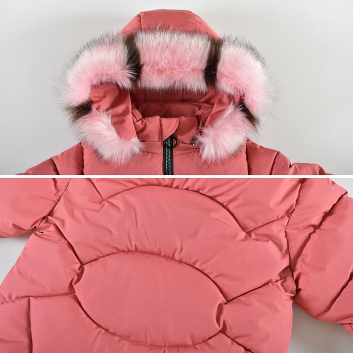 Mädchen Winterjacke Kinder Wintermantel Dicke Steppjacke Lange Warme Parka Baumwolljacke Outdoor Man
