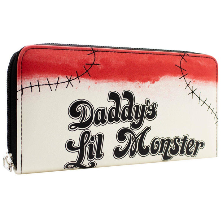 Harley Quinn Daddy's Lil Monster T-Shirt-Stil Geldbörse/Portemonnaie Clutch mit Münzfach & Kartenhal