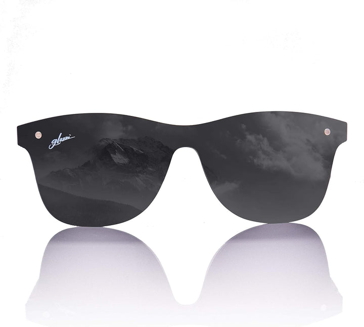 glozzi Sonnenbrille Herren und Damen Holz Polarisiert UV400 mit Holzbügeln und Brillenetui aus Kork