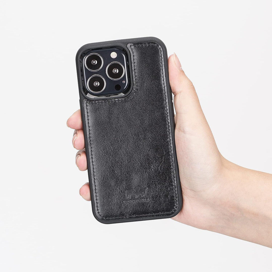 Solo Pelle Lederhülle für das iPhone 13 Pro in 6.1 Zoll Stanford Case Leder Hülle Ledertasche Backco