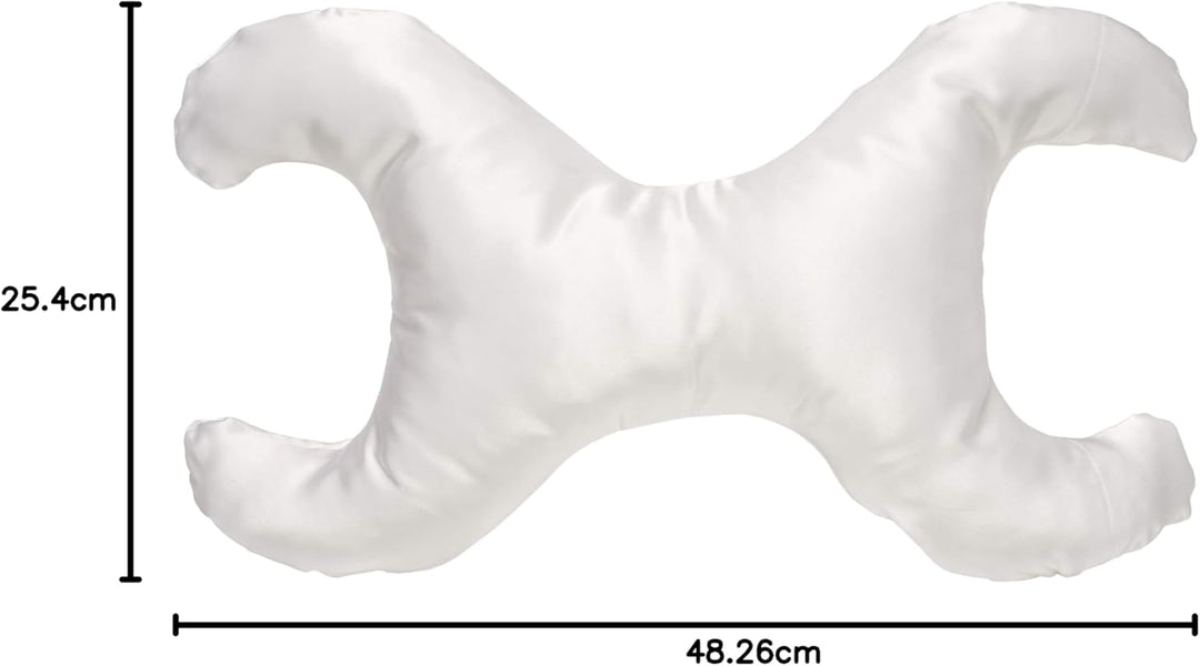 Save My Face La Petite White Satin Pillow by Original Save My Face