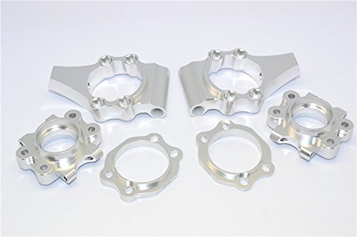 GPM HPI Baja 5B RTR, 5B SS, 5T Tuning Teile Aluminium Rear Knuckle Arm - 6Pcs Set Silver