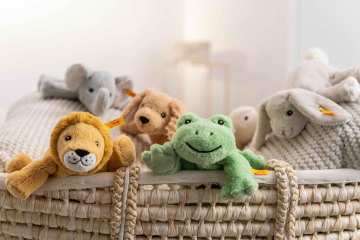 Steiff 242656 Floppy Trampili Elefant, 20cm, Gray Violet, Plüschtier liegend, Floppy