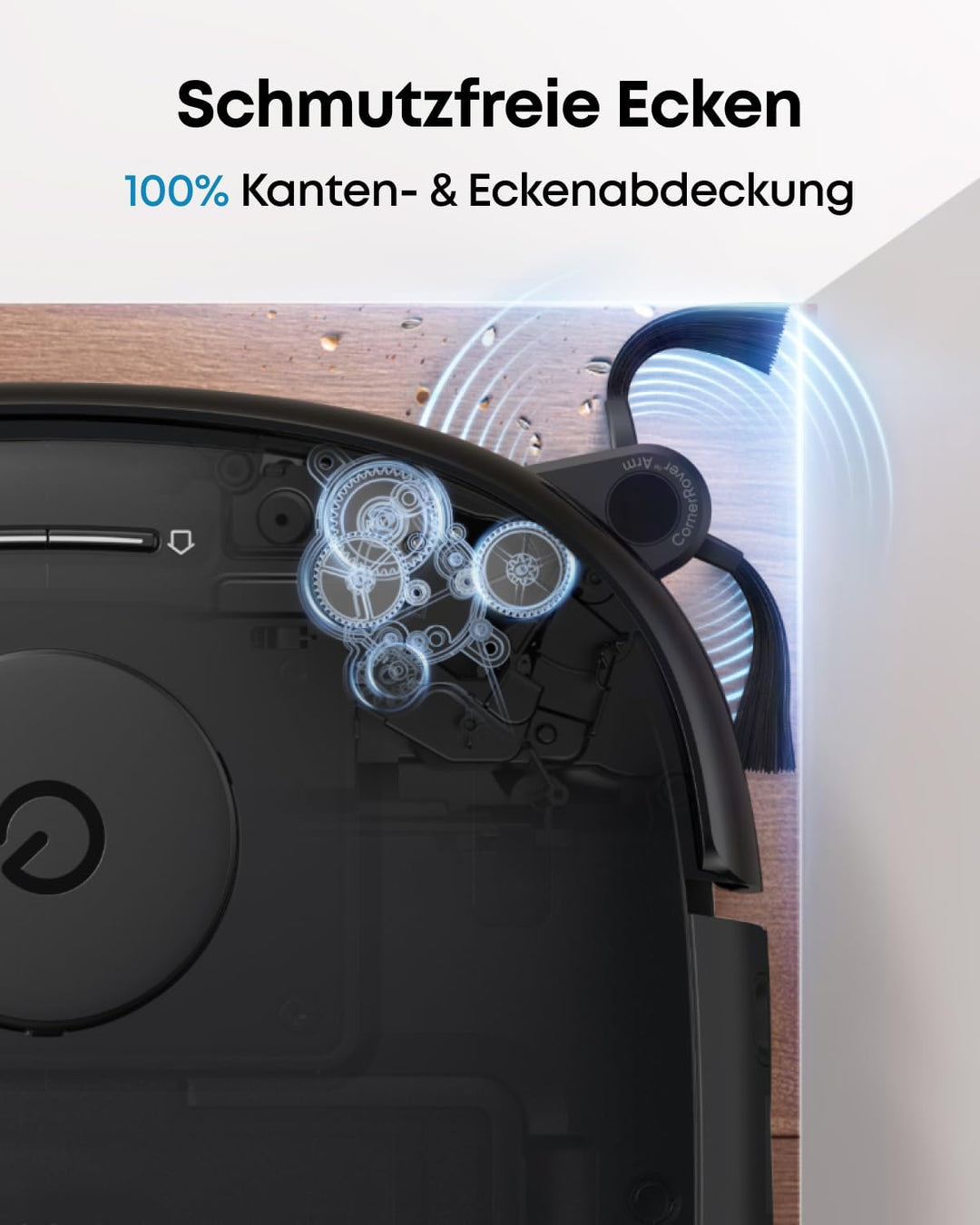 eufy Omni E25 HydroJet Saugroboter mit Wischfunktion, 20.000Pa Turbo-Saugkraft, DuroSpiral Entwirrbü