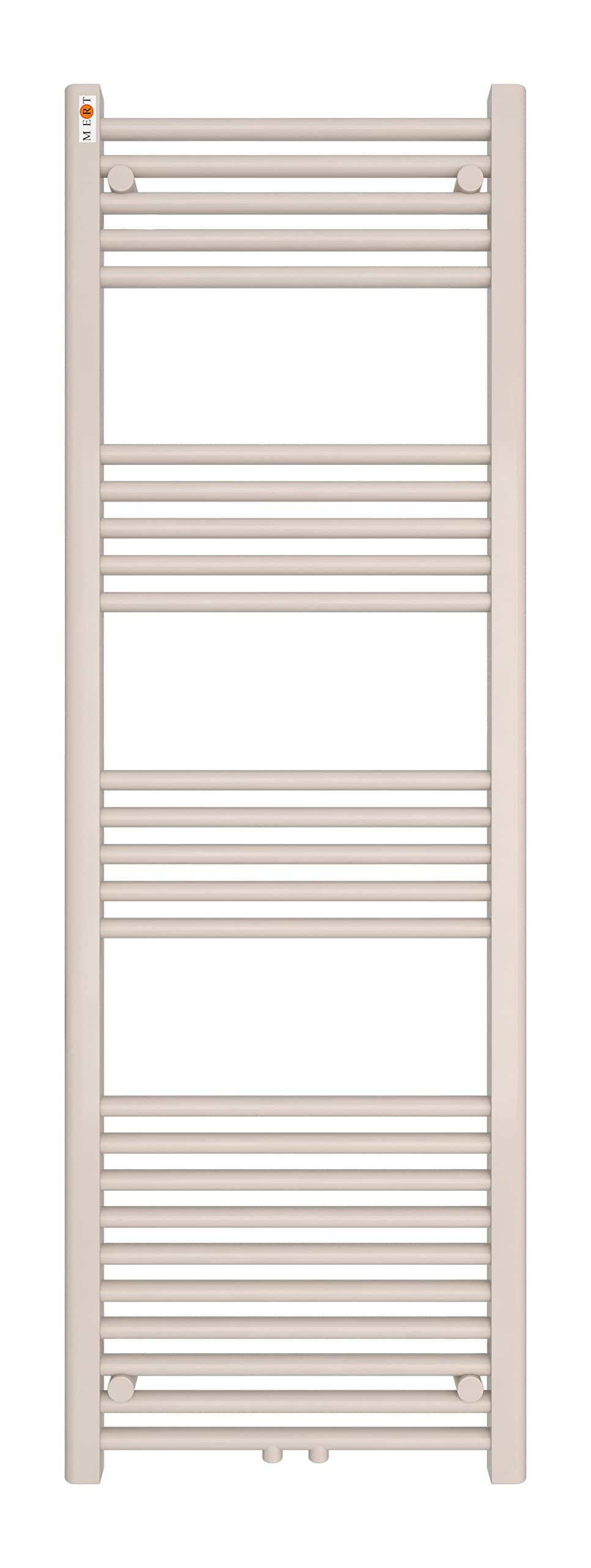 Badheizkörper Handtuchheizkörper mit Mittelanschluss weiss gerade 500x1500 mm Stahl 50x150, Stahl 50