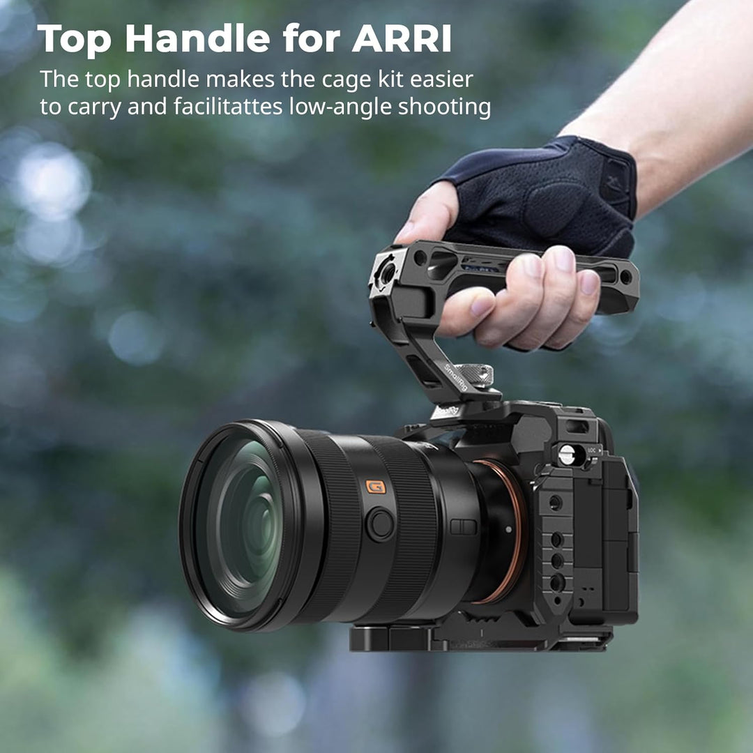 SMALLRIG A7 IV Käfig Cage mit oberem Griff und HDMI-Kabelklemme, Basis Kit für Sony Alpha 7 IV/Alpha