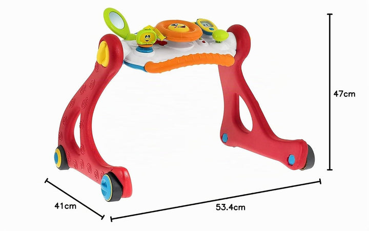 Chicco Grow and Walk 4in1 Baby Aktivitäts Spielzeug und Lauflernhilfe, Lernspielzeug mit manuellen A