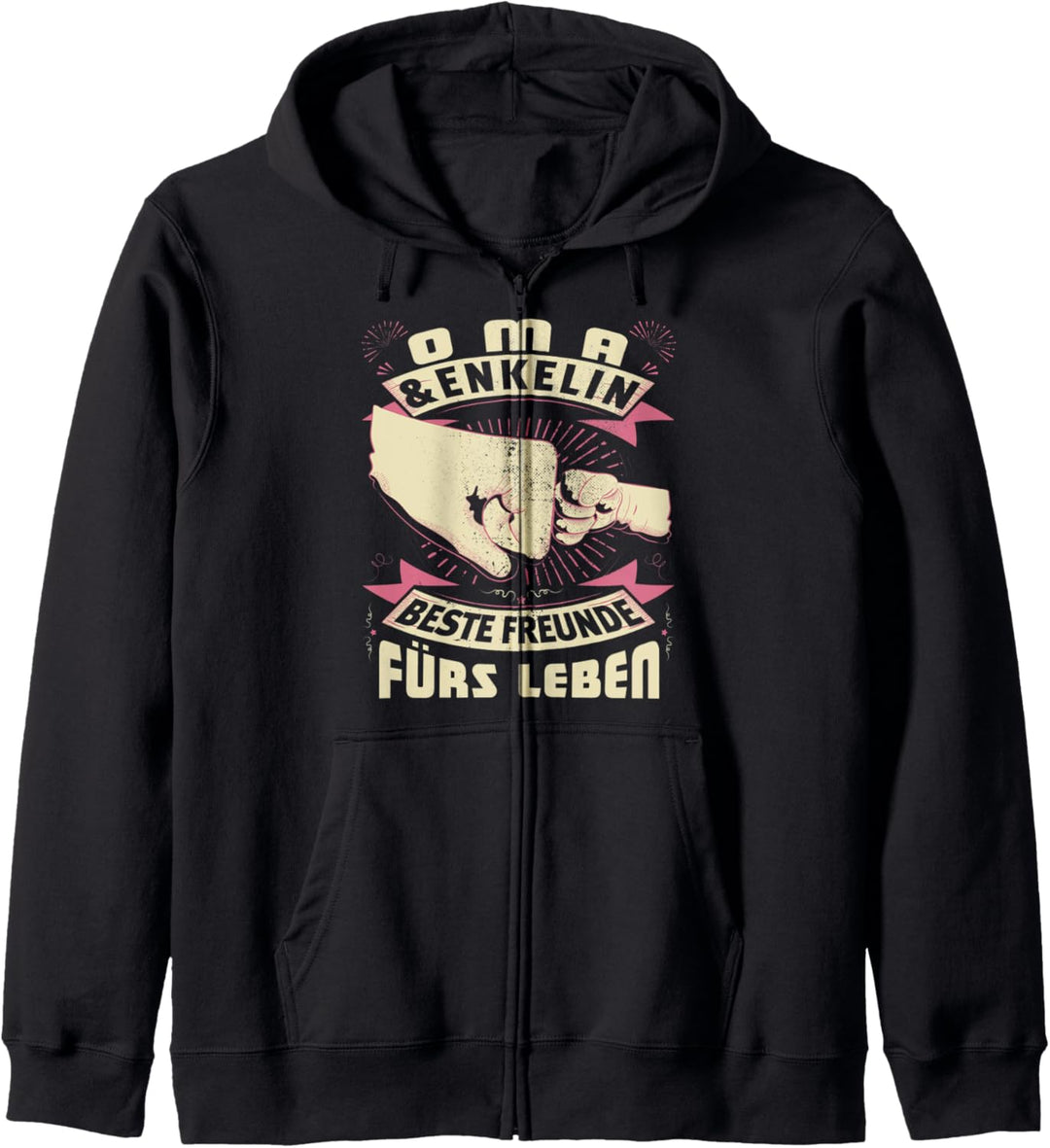Oma Enkelin Partnerlook Grossmutter Muttertag Lustig Geschenk Kapuzenjacke