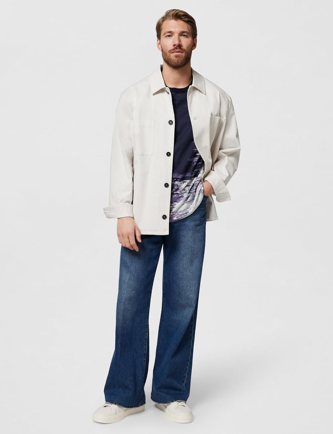 BOSS Herren Teglitchstitch L Dark Blue404, L Dark Blue404