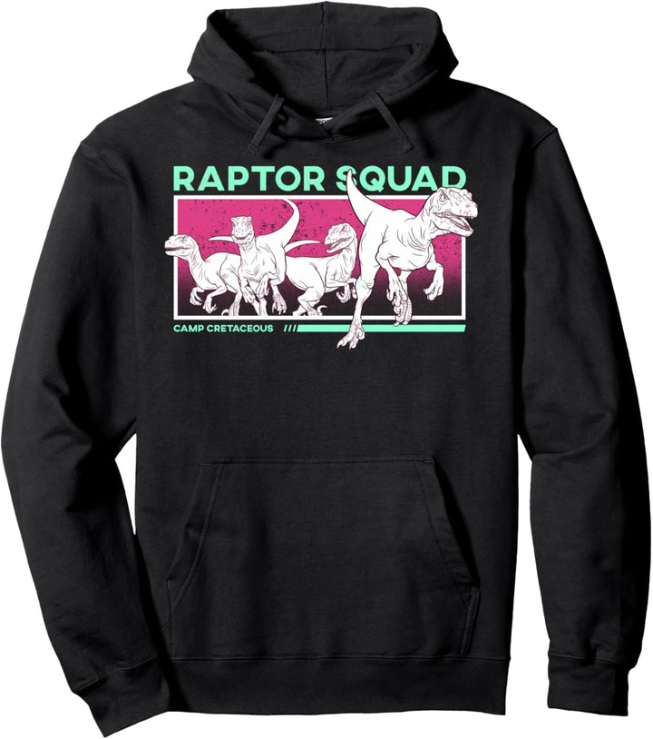 Jurassic World: Camp Cretaceous Raptor Squad Pink Pullover Hoodie