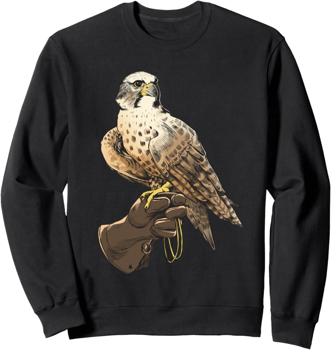 Falknerei Handschuh Falken Falkner Beizjagd Geschenk Sweatshirt