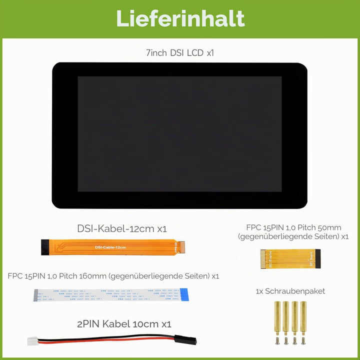 Waveshare 7inch Capacitive Touch Display for Raspberry Pi 800×480 Resolution with DSI Interface