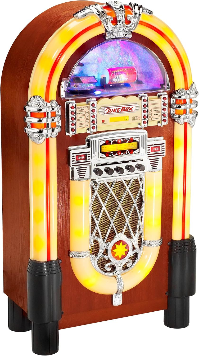 Karcher JB 6604 Jukebox (CD/MP3-Player, Radio, SD/MMC-Kartenslot, USB, Lightshow) UKW - CD