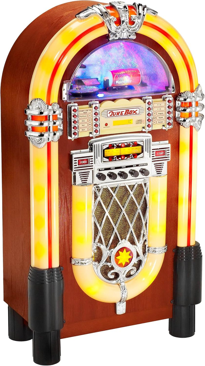 Karcher JB 6604 Jukebox (CD/MP3-Player, Radio, SD/MMC-Kartenslot, USB, Lightshow) UKW - CD
