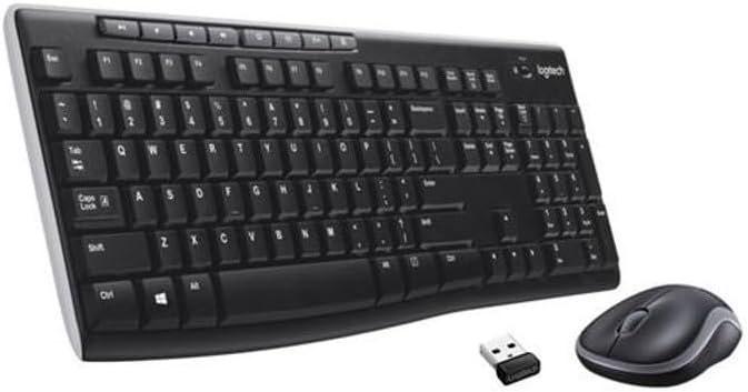 Logitech MK270 Kabelloses Set mit Tastatur und Maus für Windows, Französisches AZERTY-Layout - Schwa