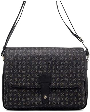 Pollini Heritage Classic Tasche mit Klappe Nero, Nero