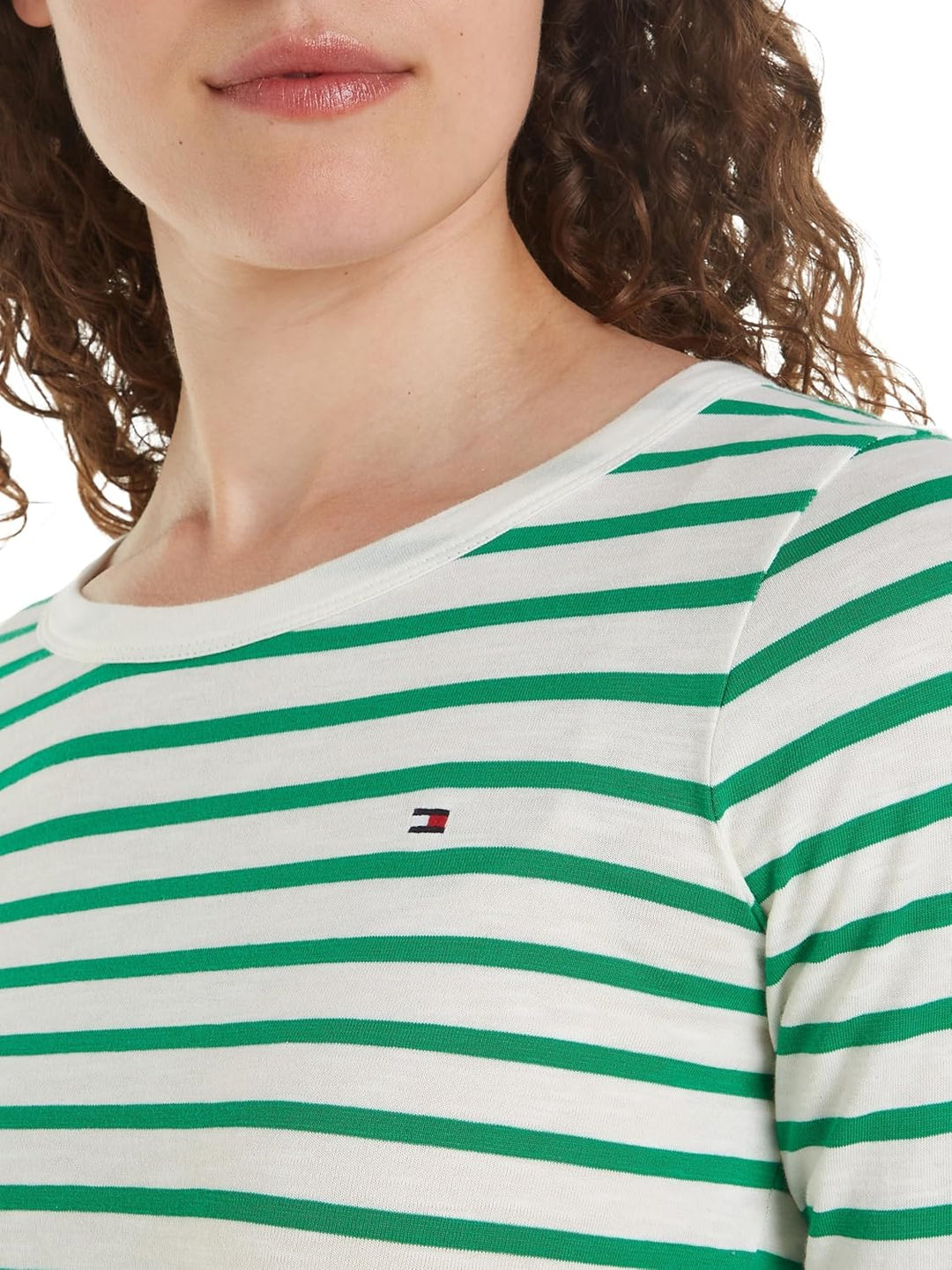 Tommy Hilfiger Ww0ww37861 Frau S Grün (Breton Ecru/Olympic Green), S Grün (Breton Ecru/Olympic