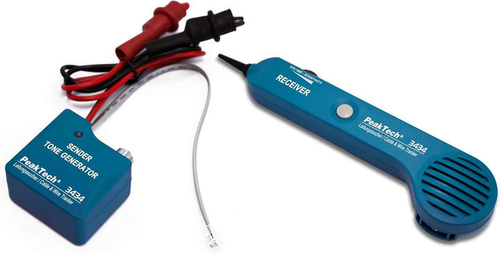 PeakTech 3432 Sicherungsfinder/Stromkreisfinder mit Steckdosentester für 230V Schuko & 3434 – Leitun