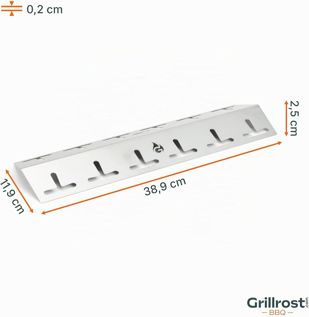 Grillrost.com Das Original Edelstahl Brennerabdeckung für Campingaz Classic 3 &amp; 4, Woody, Master Cla