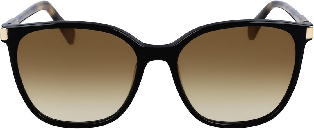 LONGCHAMP Damen LO612S Sonnenbrille, BLACK/HAVANA, 54