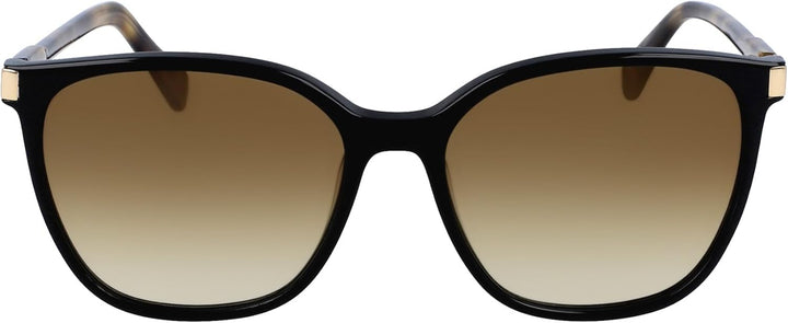 LONGCHAMP Damen LO612S Sonnenbrille, BLACK/HAVANA, 54