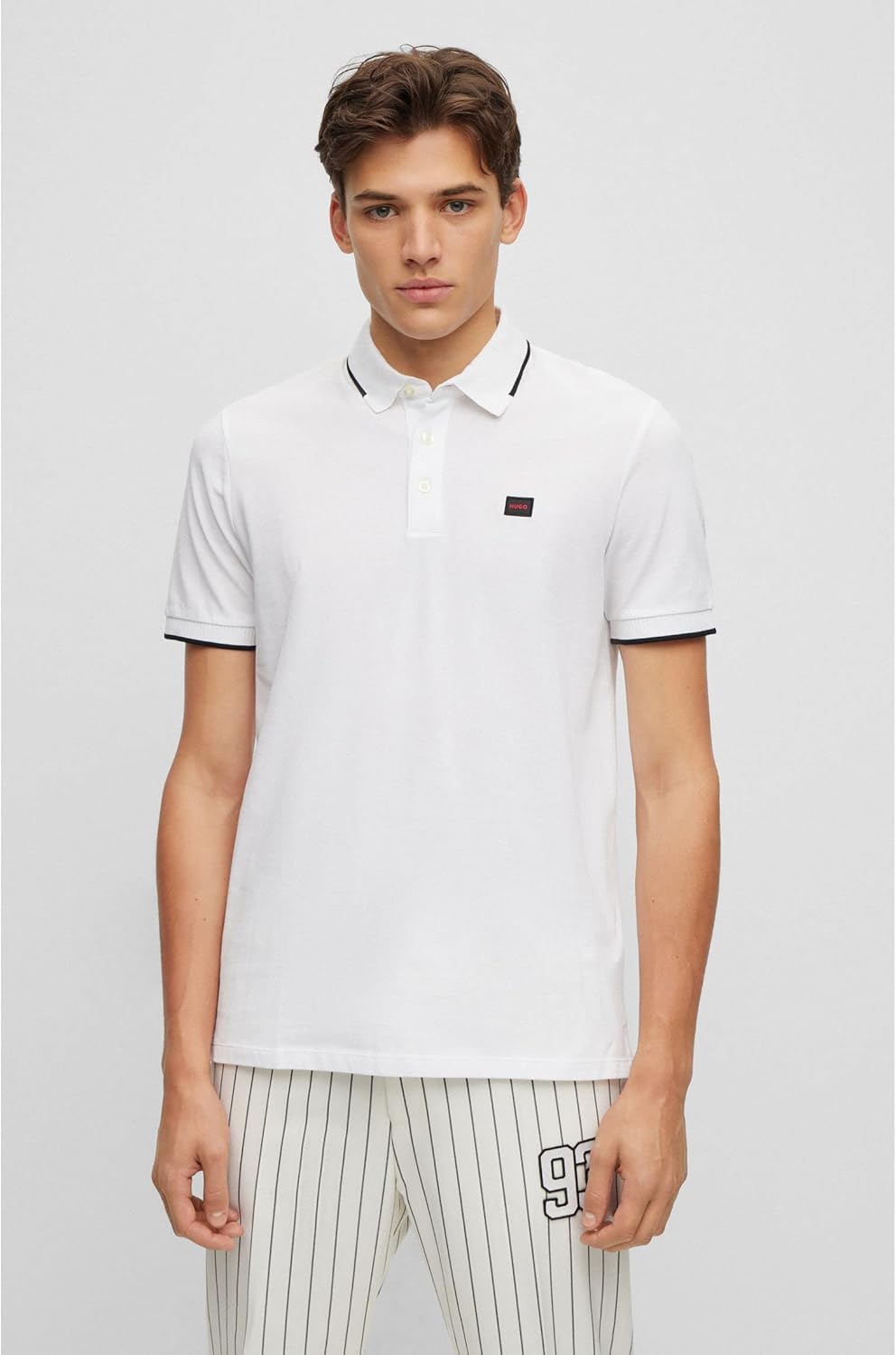 HUGO Herren Polo, Open White127