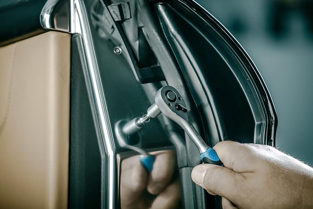 Högert Technik - Werkzeugset I Steckschlüsselsatz | Ratschenkasten Werkzeugkoffer | Werkzeugsatz Wer