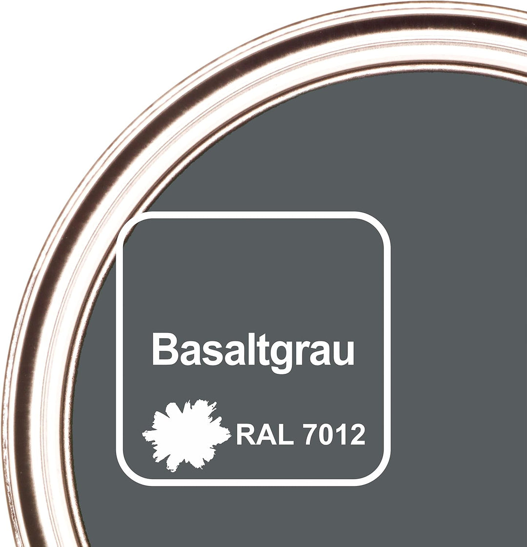 CAIRCON 2K Fliesenlack Bodenfliesen Fliesenfarbe Wand Küche Bad Basaltgrau - 5Kg 5 kg (1er Pack) Bas