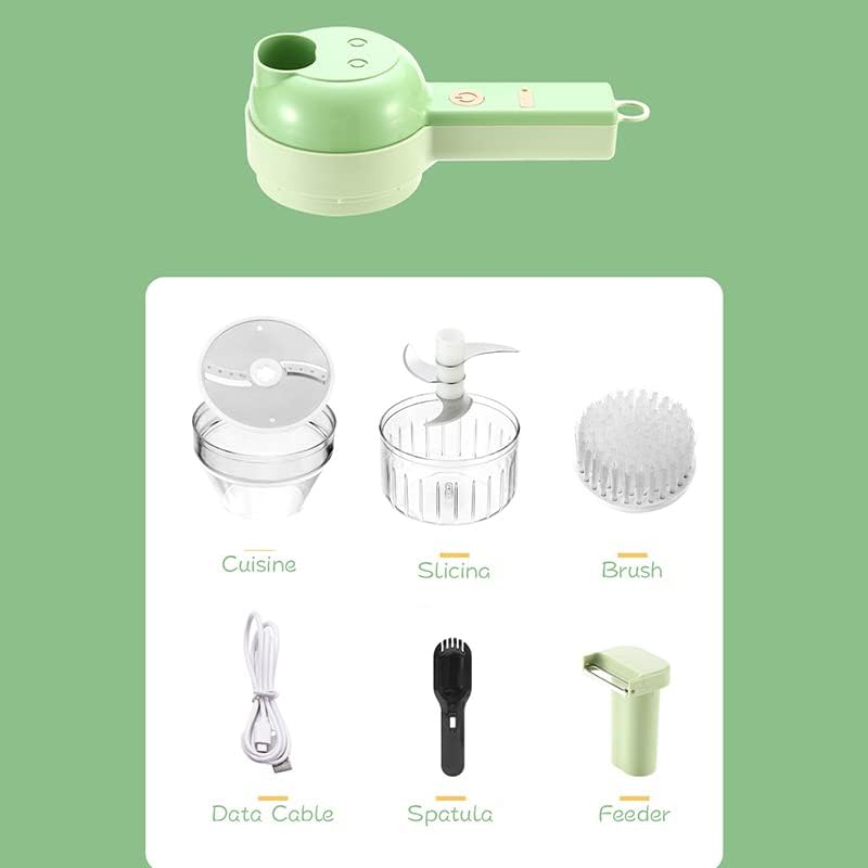 Knoblauchhacker Elektrischer Kabelloser Hand-Lebensmittelhacker Mit Weichem Griff Und Kabellosem Bet