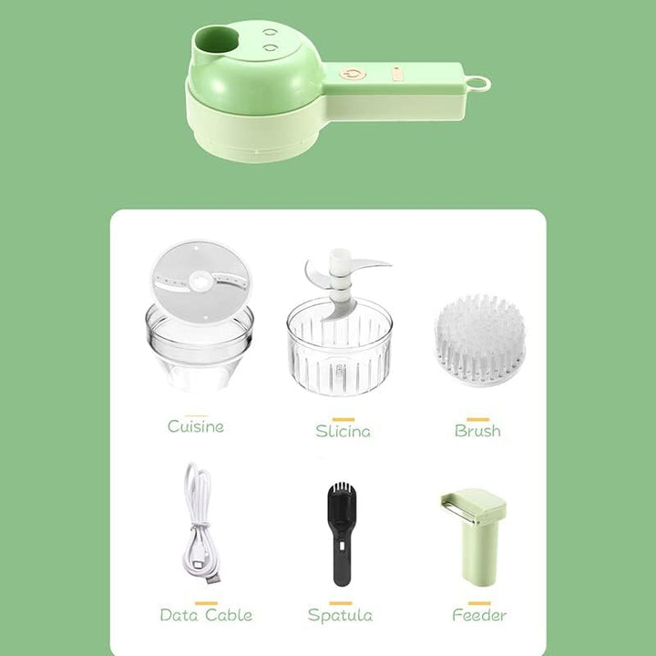 Knoblauchhacker Elektrischer Kabelloser Hand-Lebensmittelhacker Mit Weichem Griff Und Kabellosem Bet