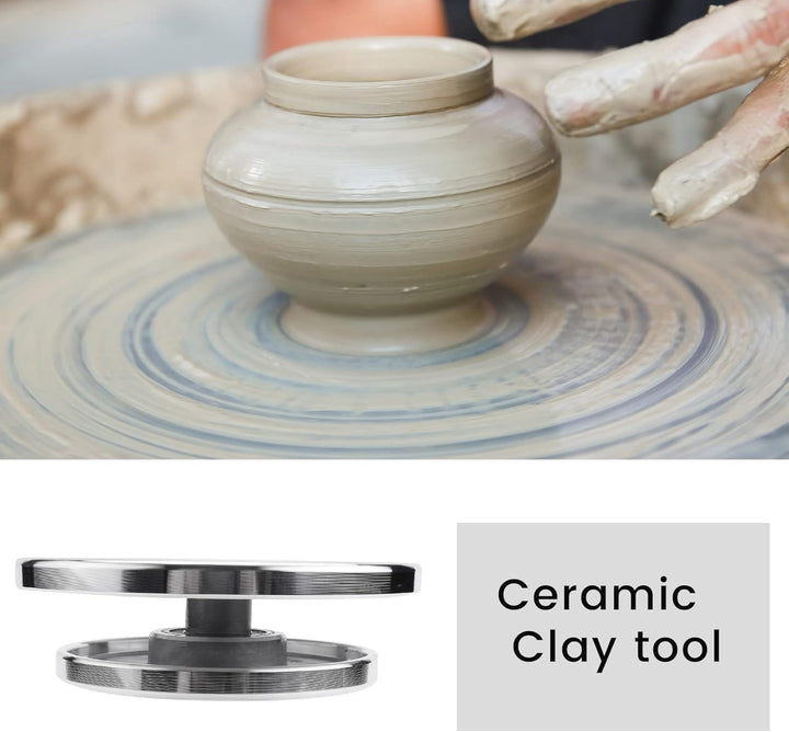 12/15cm Double Face Drehteller Skulptur Aus Aluminiumlegierung, Pottery Wheel für DIY Basteln Tonfig