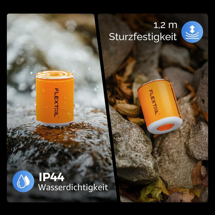 FLEXTAILGEAR Tiny PUMP2 X, Elektrische Luftpumpe mit 1300mAh Akku, Tragbare Kompakte Mini Pumpe USB