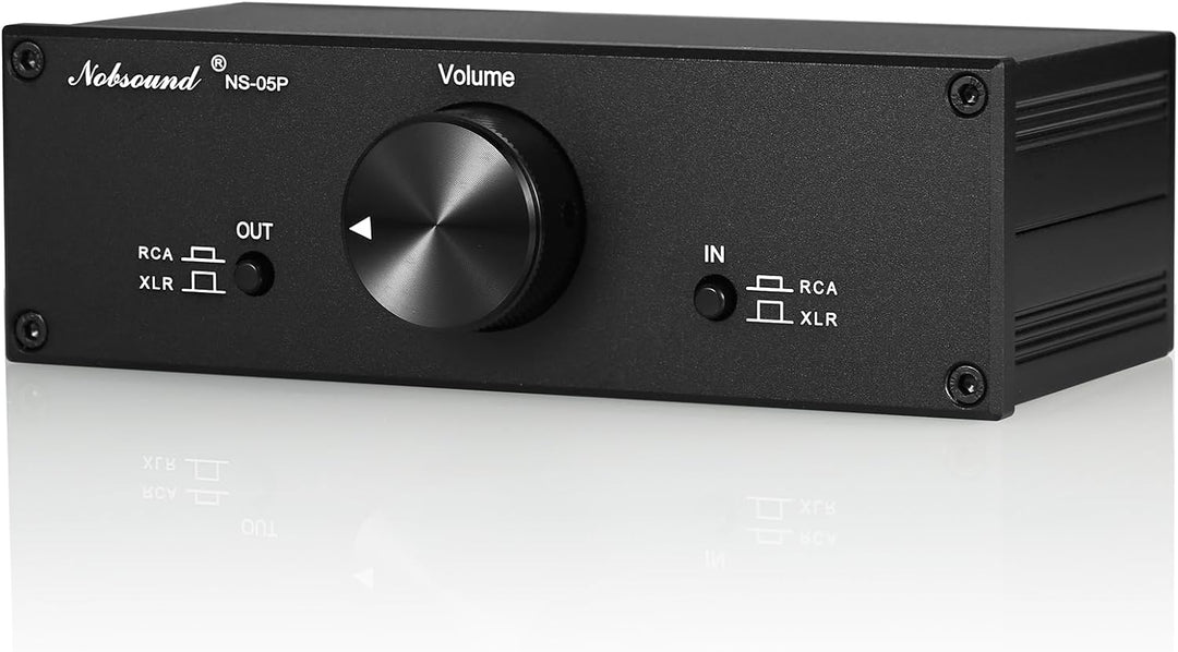 Nobsound Mini Fully-Balanced/Single-Ended Passive Preamp; Hi-Fi Pre-Amplifier; XLR/RCA Volume Contro