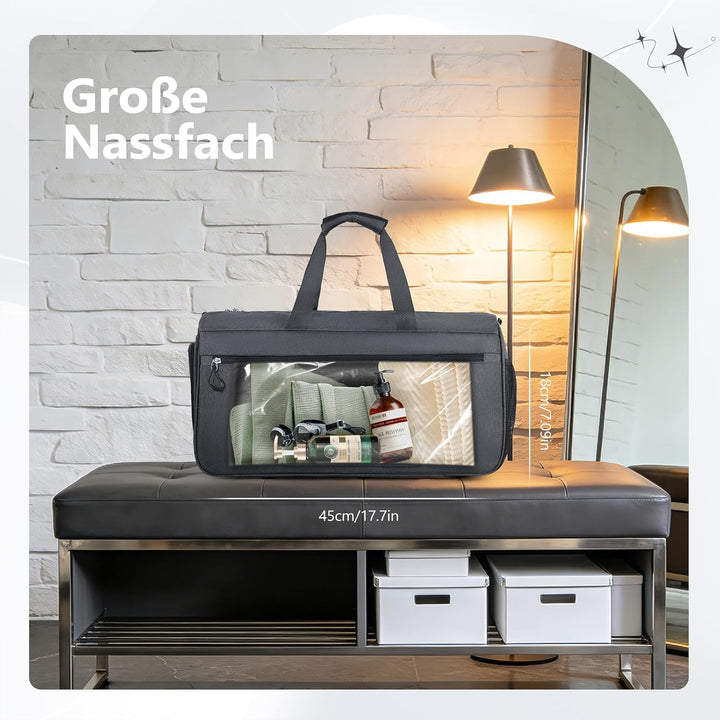 Sporttasche mit Schuhfach und Nassfach - Reisetasche Damen und Herren - Tasche für Sport, Gym &amp; Fitn