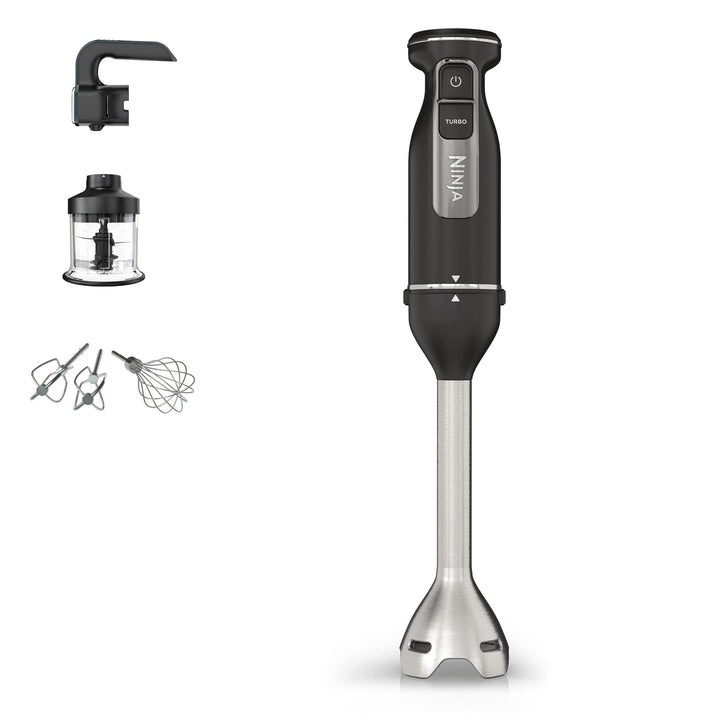 Ninja Foodi 3-in-1 Stabmixer, Handmixer &amp; Zerkleinerer, Stufenweise Anlauf, 2 Misch- und 5 Rührgesch