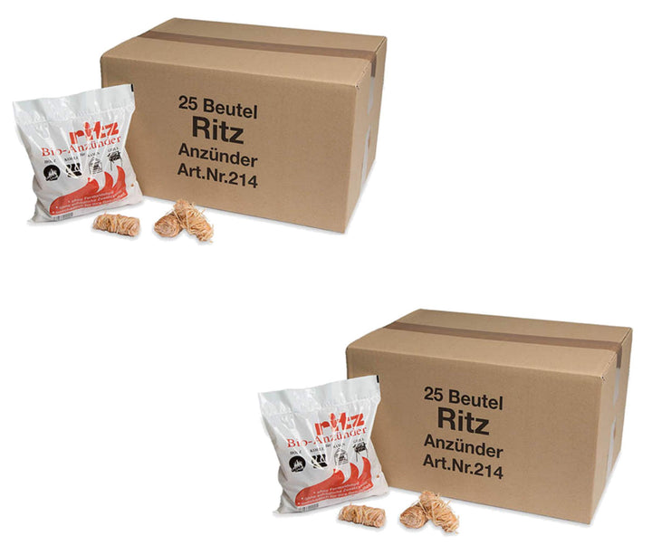 Ritz Bio Anzünder 650 Stück | Kaminanzünder | Holzanzünder | Grillanzünder | Brennholzanzünder | Hol