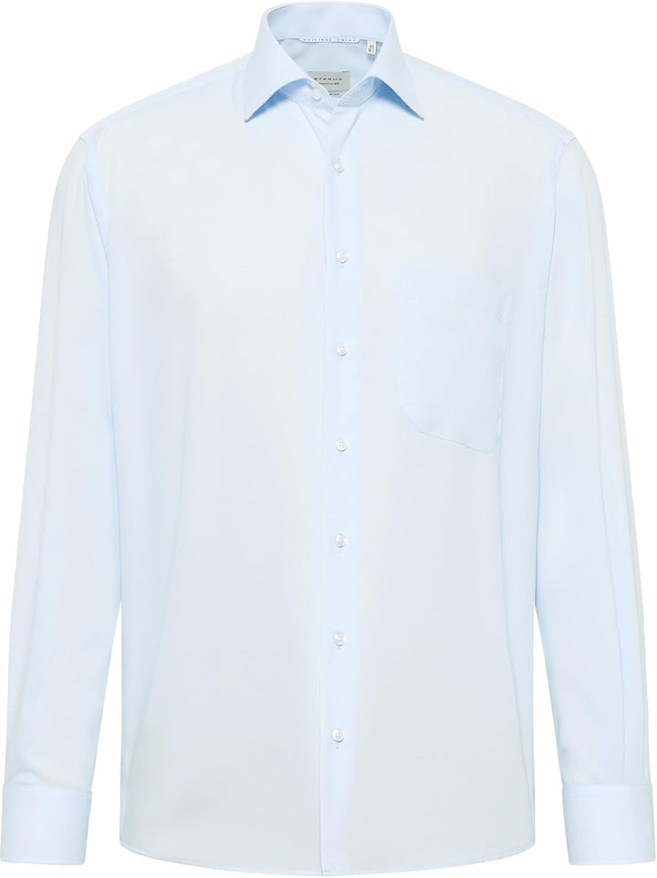 ETERNA Herren Original Shirt MODERN FIT 39 Kragen / 67 Ärmel Hellblau, 39 Kragen / 67 Ärmel Hellblau