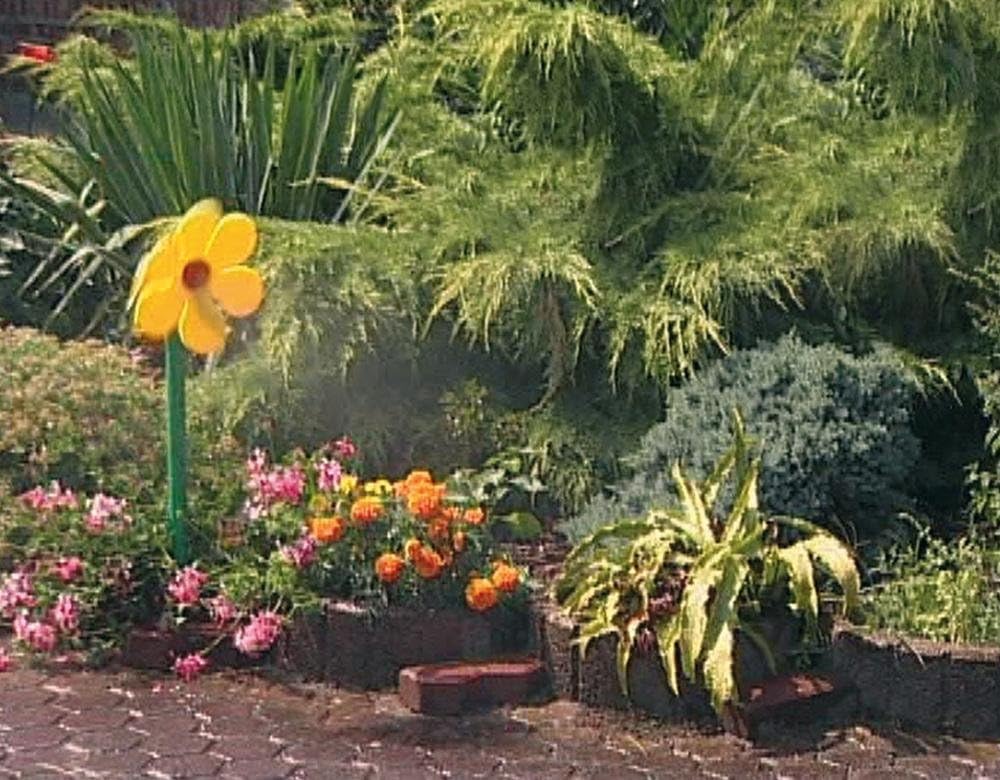 Funflower - die lustige Gartendusche, Wasserspiele zur Gartenbewässerung, rot