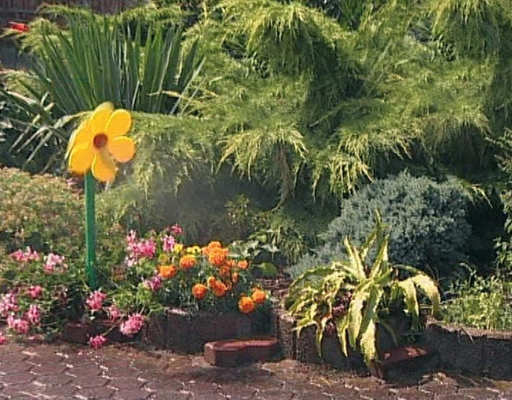 Funflower - die lustige Gartendusche, Wasserspiele zur Gartenbewässerung, rot