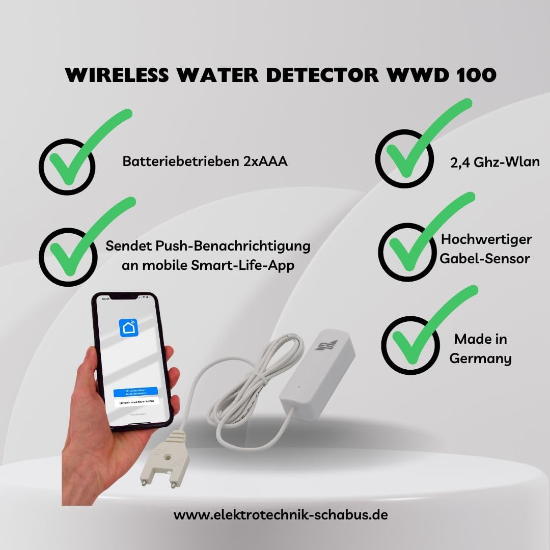 Schabus WWD 100 Wireless Water Detector WLAN with Fork Sensor