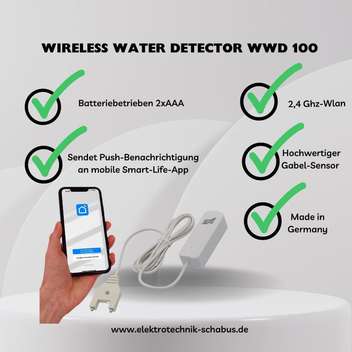 Schabus WWD 100 Wireless Water Detector WLAN with Fork Sensor