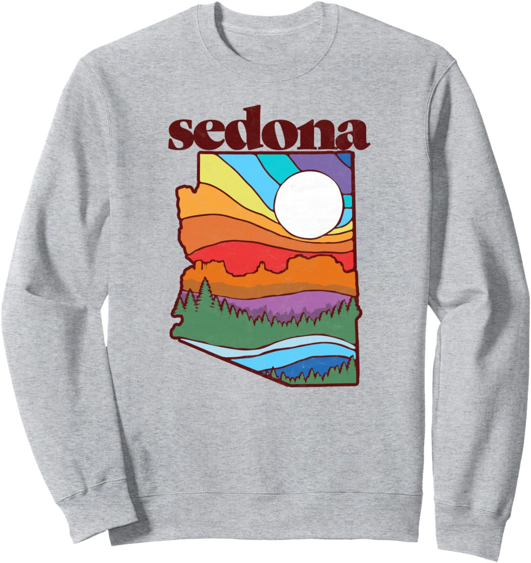 Sedona Arizona Vintage Nature Design Outdoor Graphic Sweatshirt