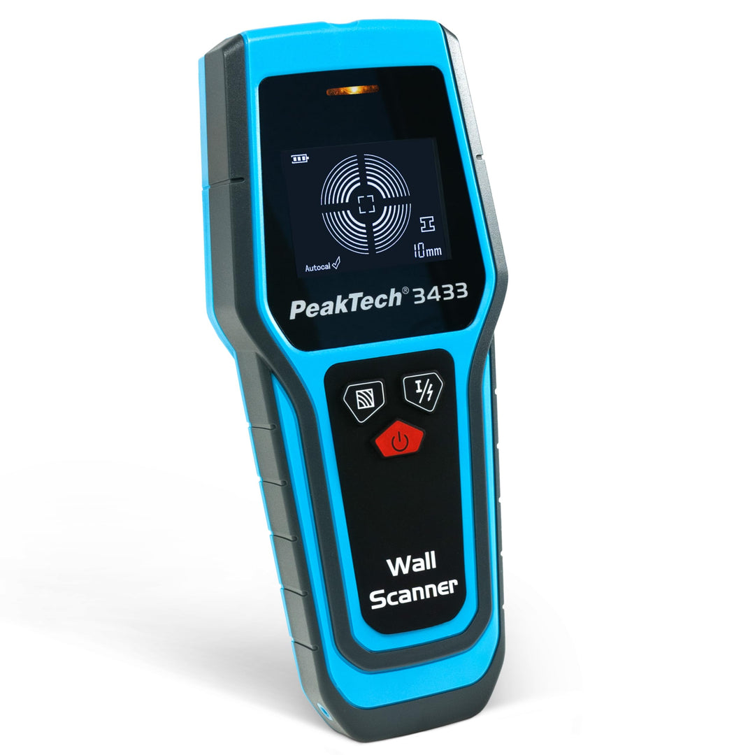 PeakTech P3433 – Professionelles Leitungssuchgerät – Digitaler Leitungssucher für Stromleitungen, Me
