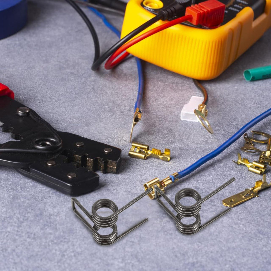 Angoily 2 Stück Edelstahl Torsionsfeder FüR Elektriker Reparatur Metallfedern Doppel-Torsionsfeder V