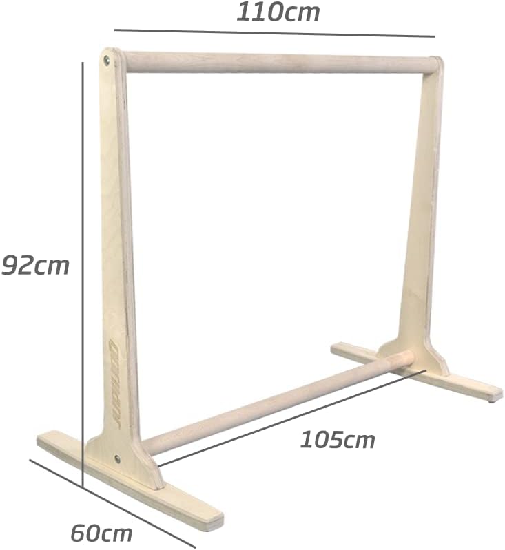 GORILANT Barren-Station für Front Lever | Extra breite Basis für Calisthenics | Länge 105cm | Birken