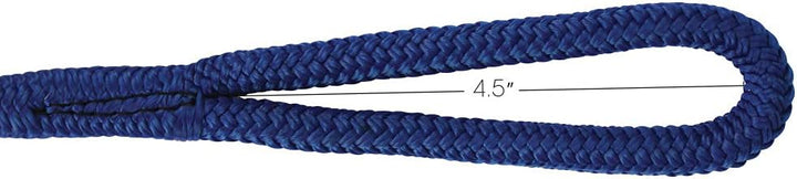 Extreme Max BoatTector Premium Double Braid Nylon Fender Line Königsblau Value 4-Pack, Königsblau Va