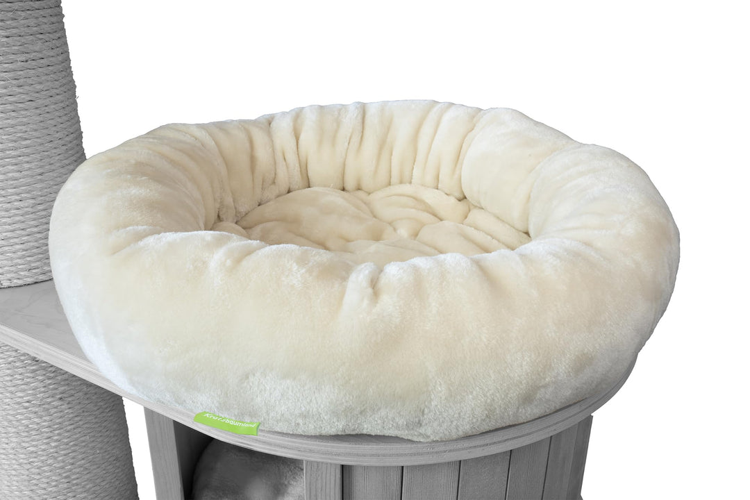 Kratzbaumland Klettbettchen passend für Natural Paradise und Woody Kratzbaum Ersatzteil (50 cm)(Crem