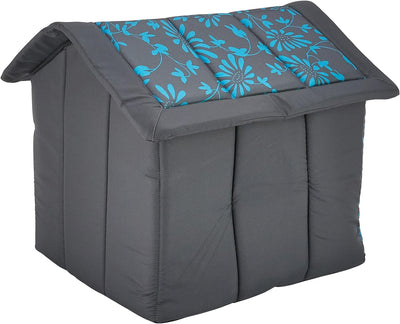 Dog or Cat Kennel / Bed R4 Blue Flowers Design