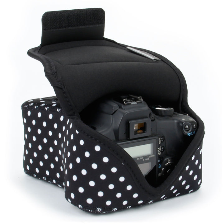 USA GEAR DSLR Kameratasche Klein für Spiegelreflexkameras, SLR-Kamerahülle mit Neoprenschutz, Gürtel