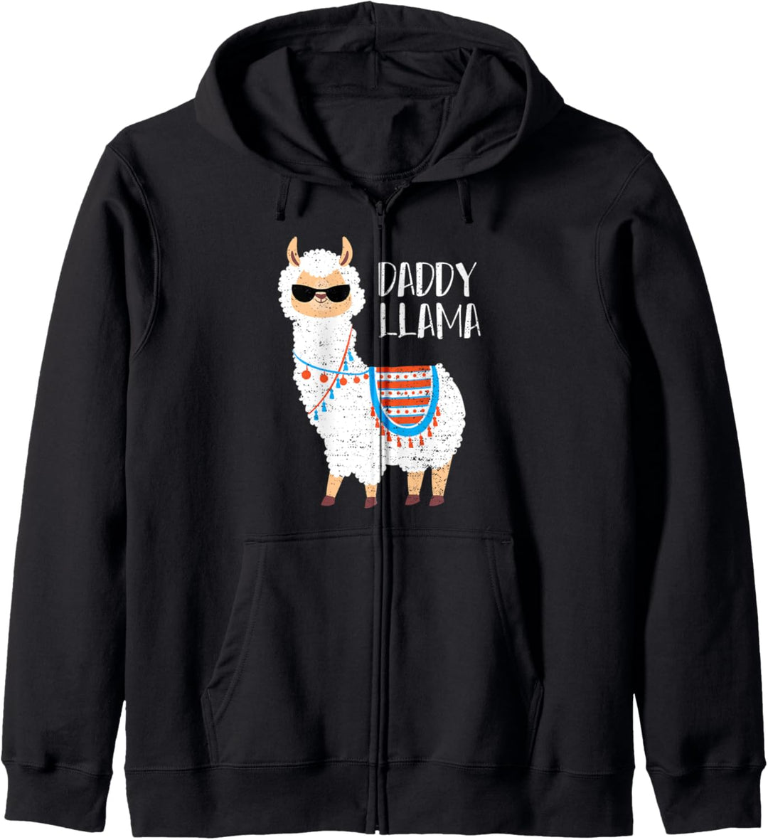 Papa: Daddy Llama - Vater Sprüche Kapuzenjacke